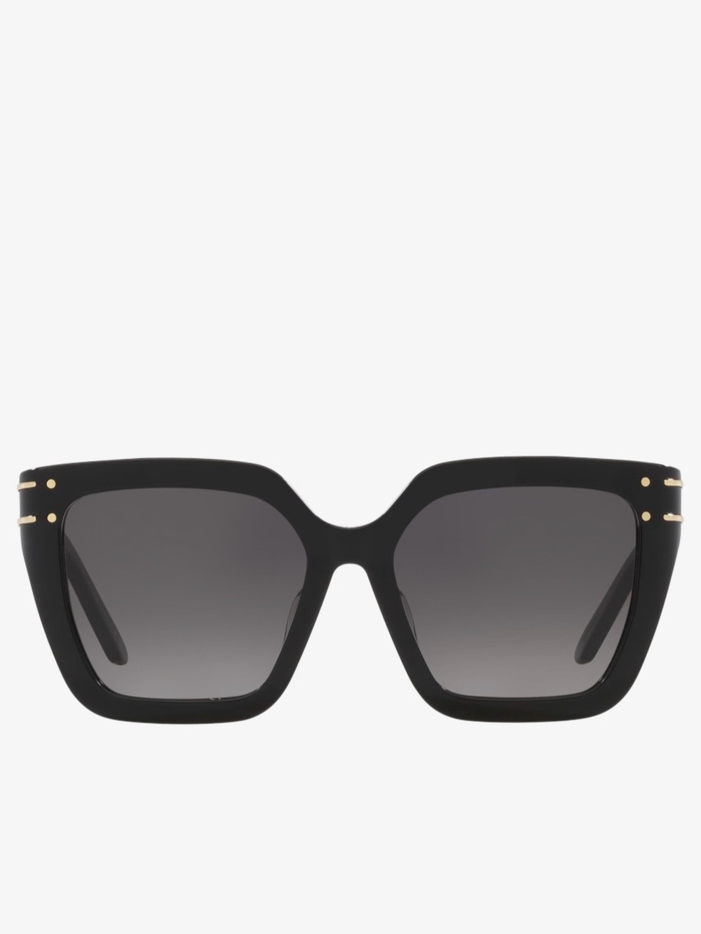 Dior Black Sunglasses with Gold Accent and Gradient Lenses - Picture 2 of 7